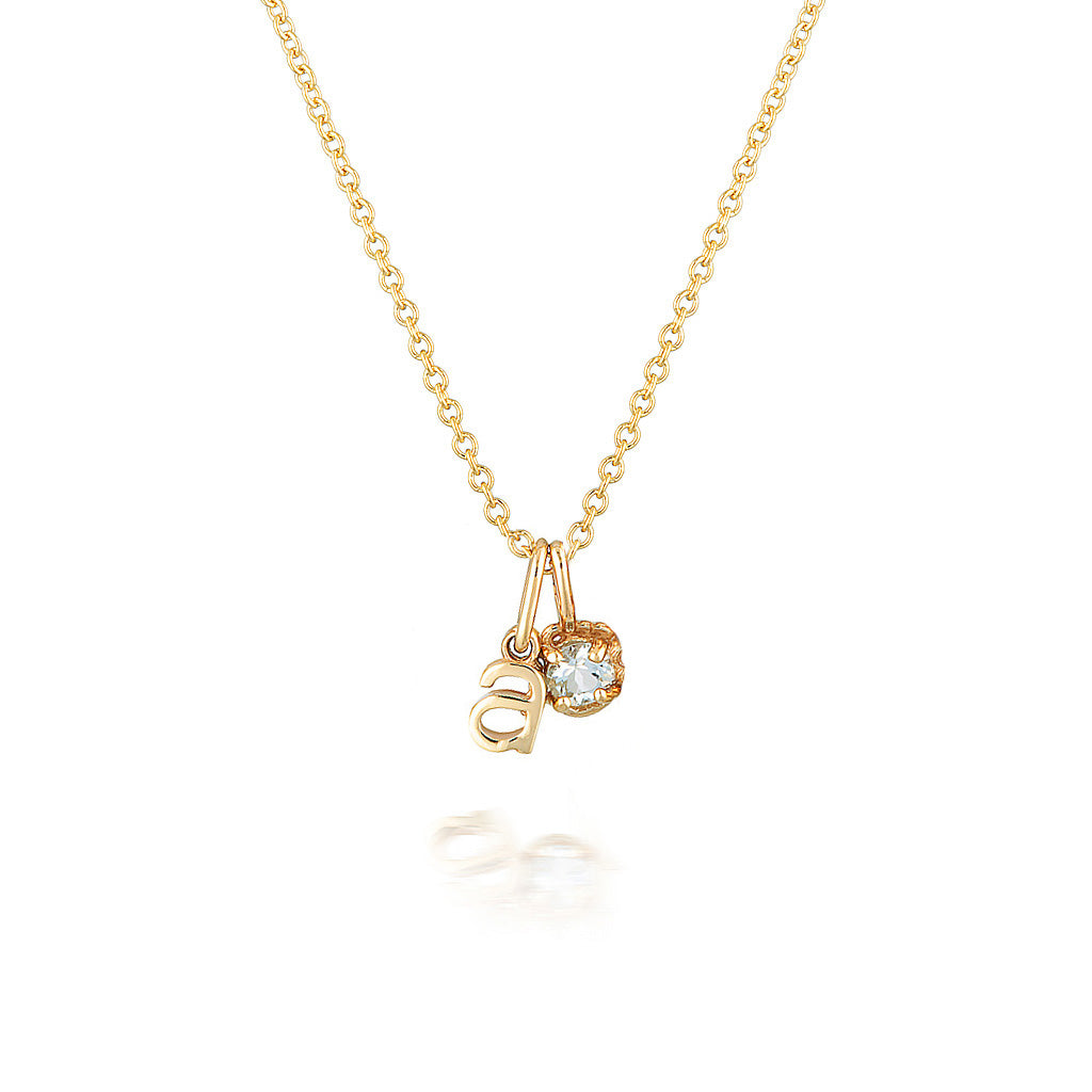 Birthstone & Letter necklace II