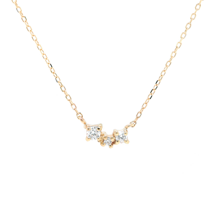 Diamond Cluster Necklace II | white diamond