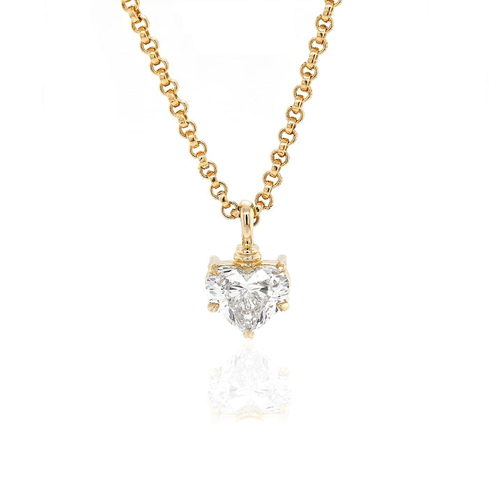 Diamond Heart necklace II | 2ct