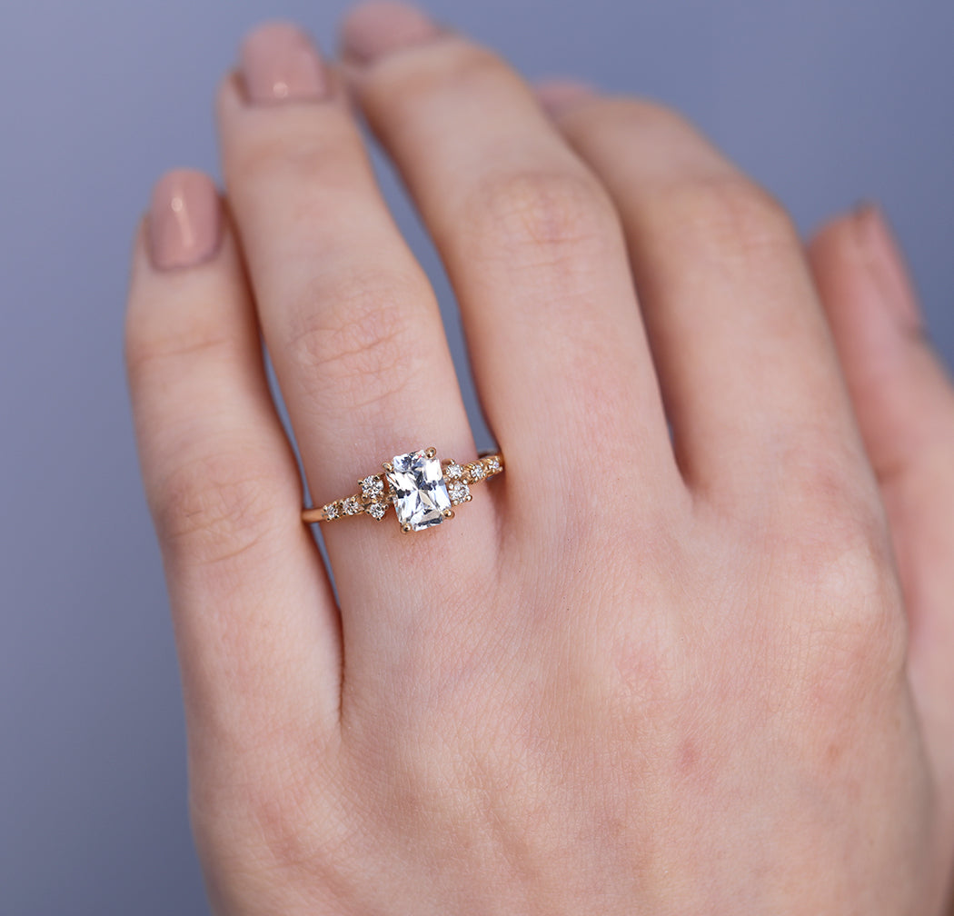 Elise | sapphire & diamonds