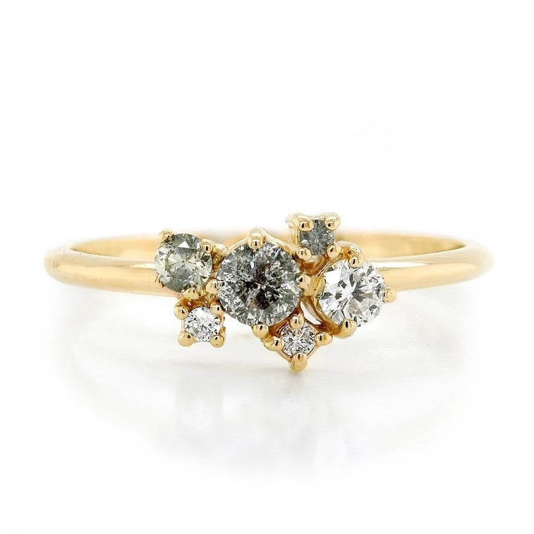 Eva Cluster ring II | diamond