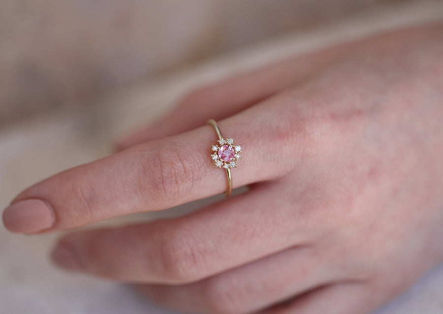 Florence II | pink sapphire & diamonds