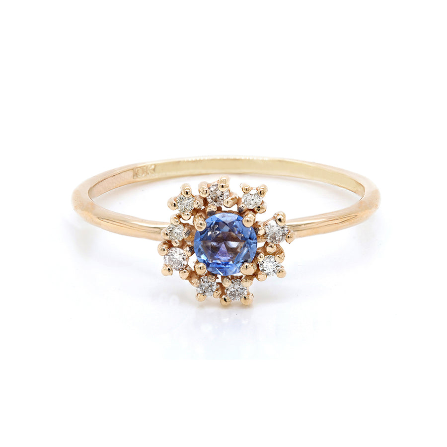 Florence II | blue sapphire & diamonds