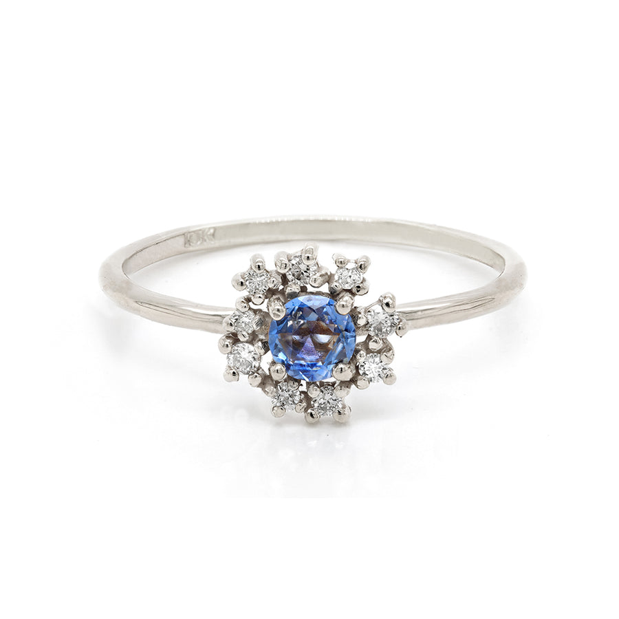 Florence | blue sapphire & diamonds
