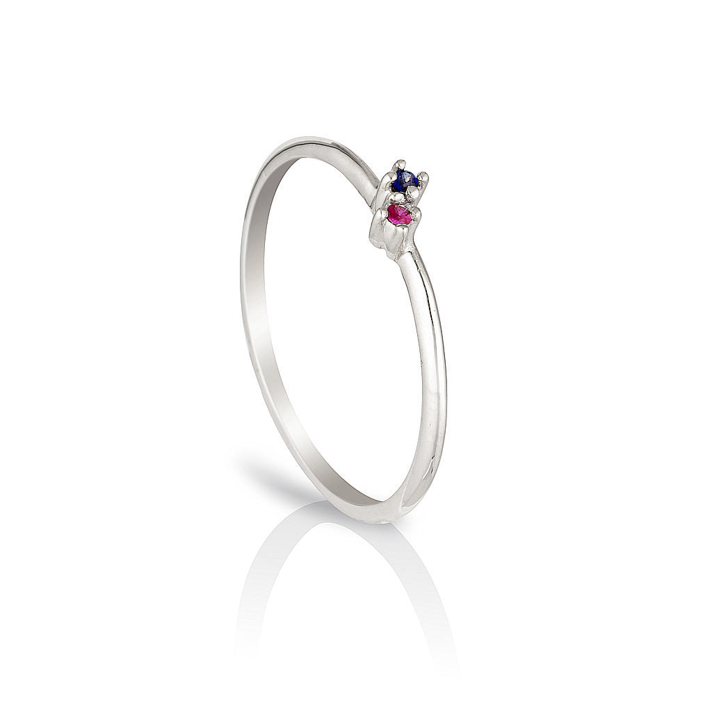 Twin Birthstone ring