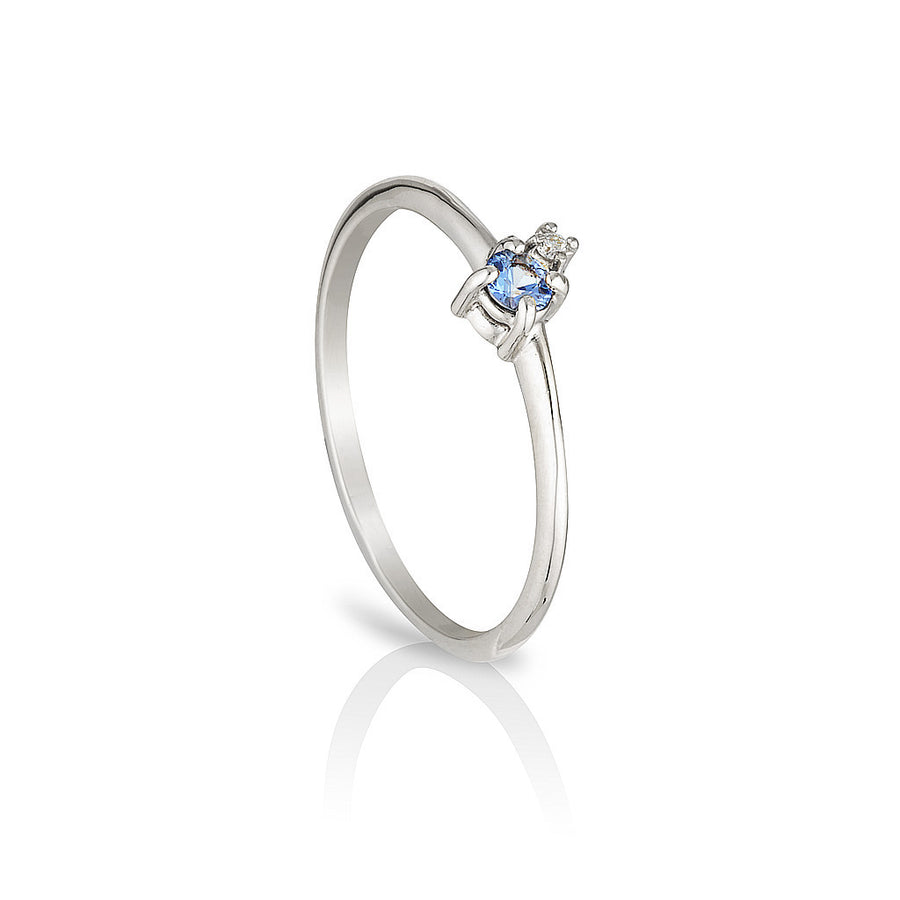 Mischa | blue sapphire & diamond