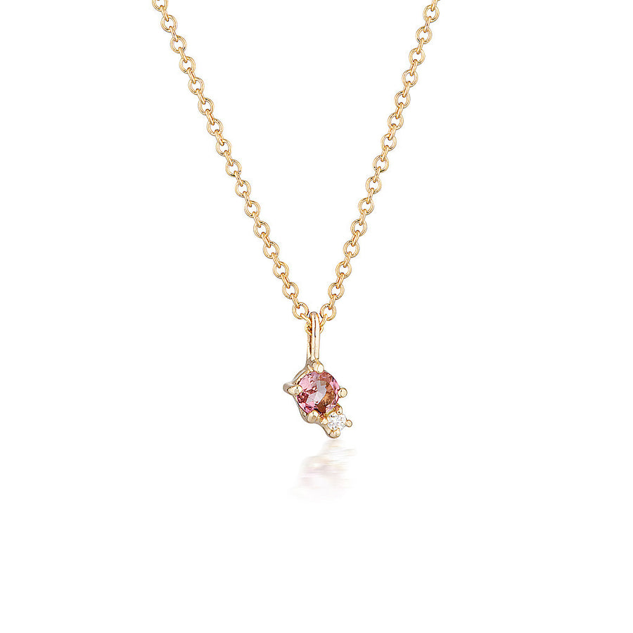 Mischa necklace II | tourmaline & diamond