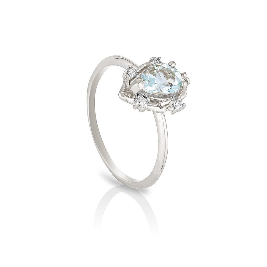 Peone | aquamarine & diamonds