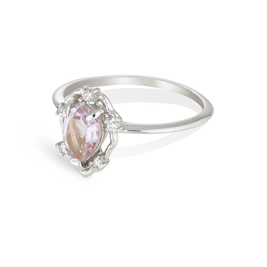 Peone | pink amethyst & diamonds