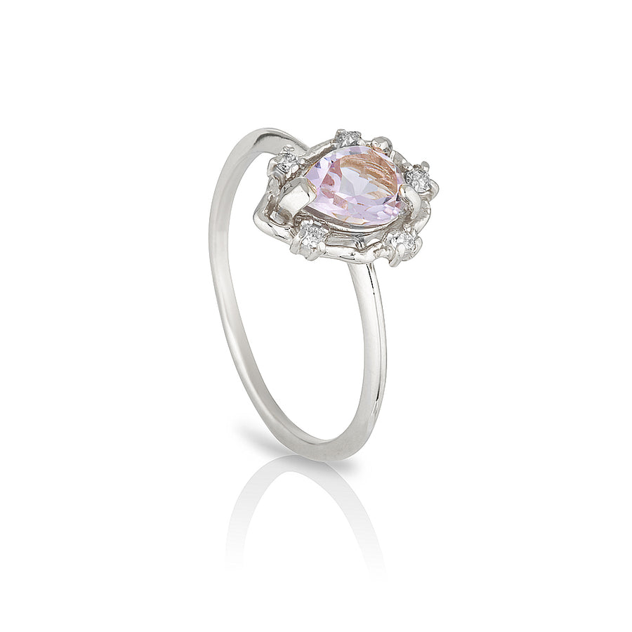 Peone | pink amethyst & diamonds