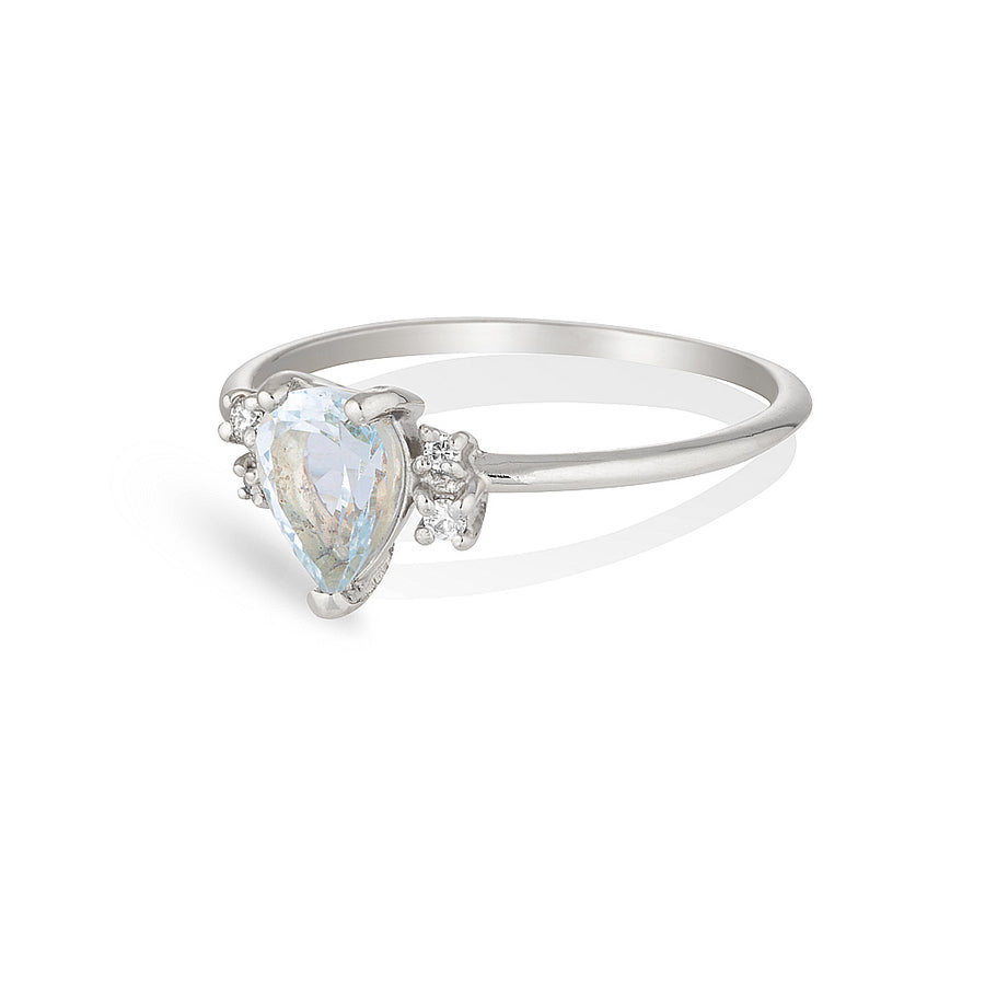 Lilah | aquamarine & diamonds
