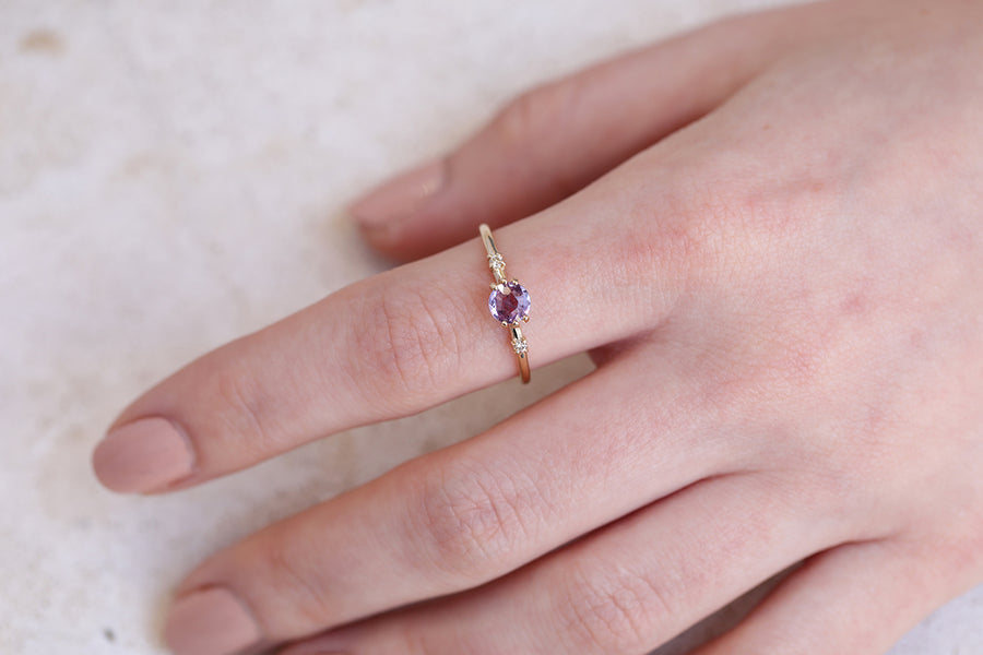 Lana II | purple sapphire & diamonds
