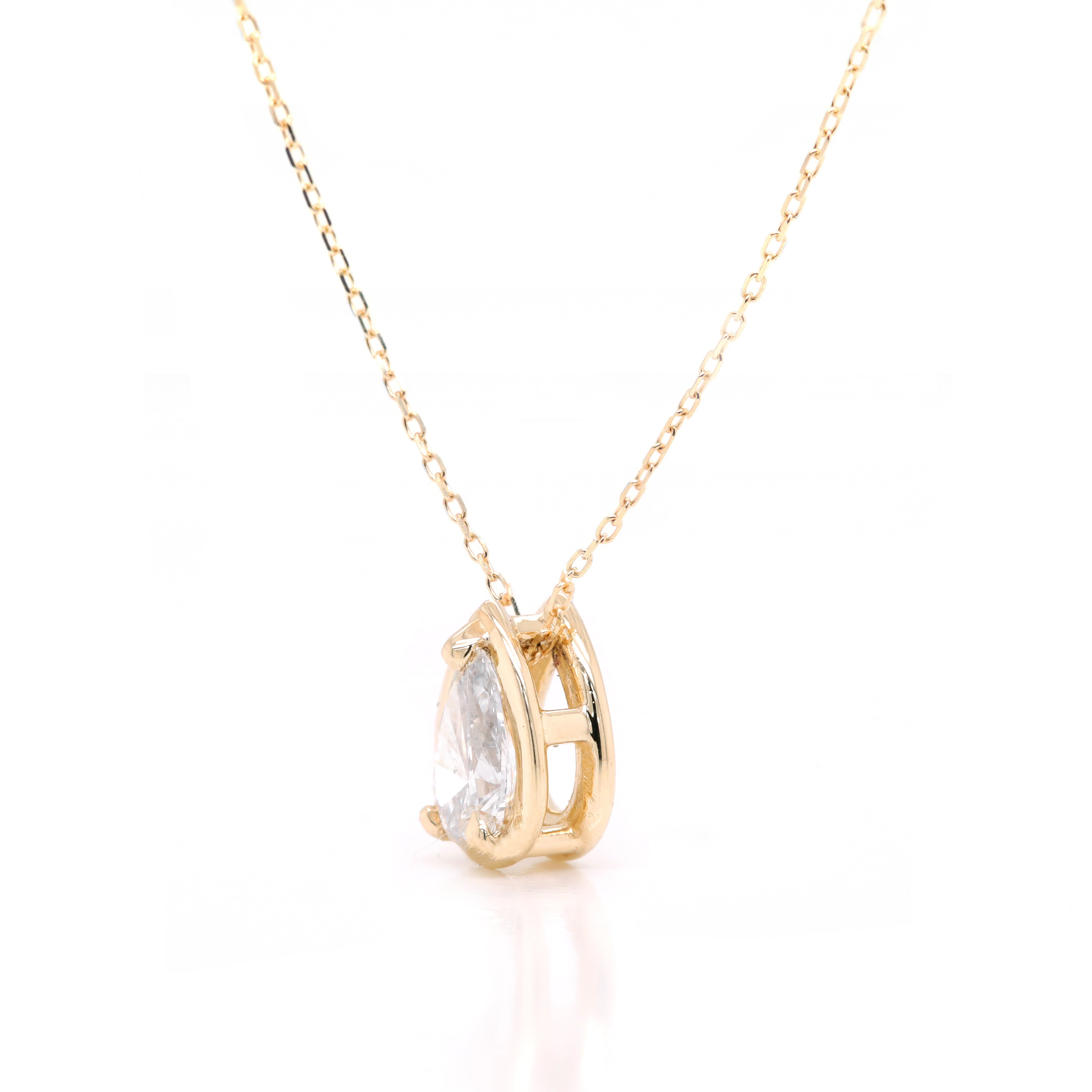 Pear Slider Necklace II | Large Diamond