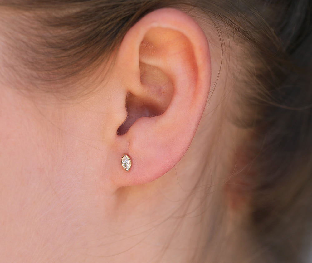 Marquise Diamond Studs
