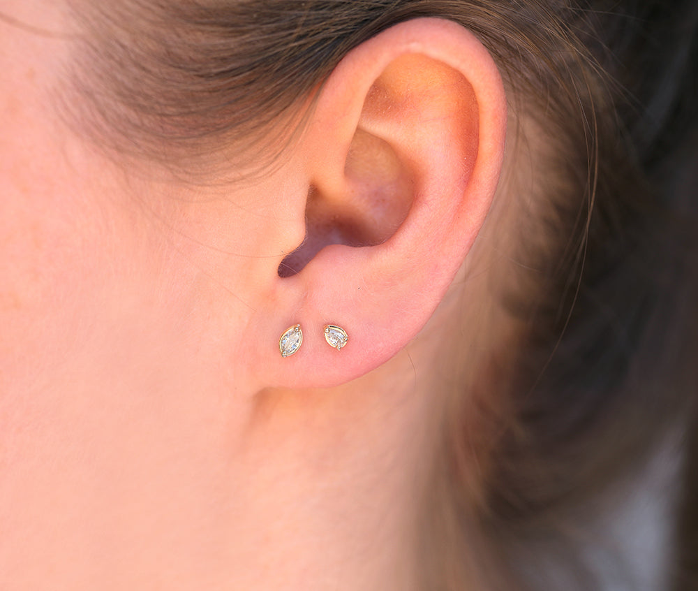 Marquise Diamond studs