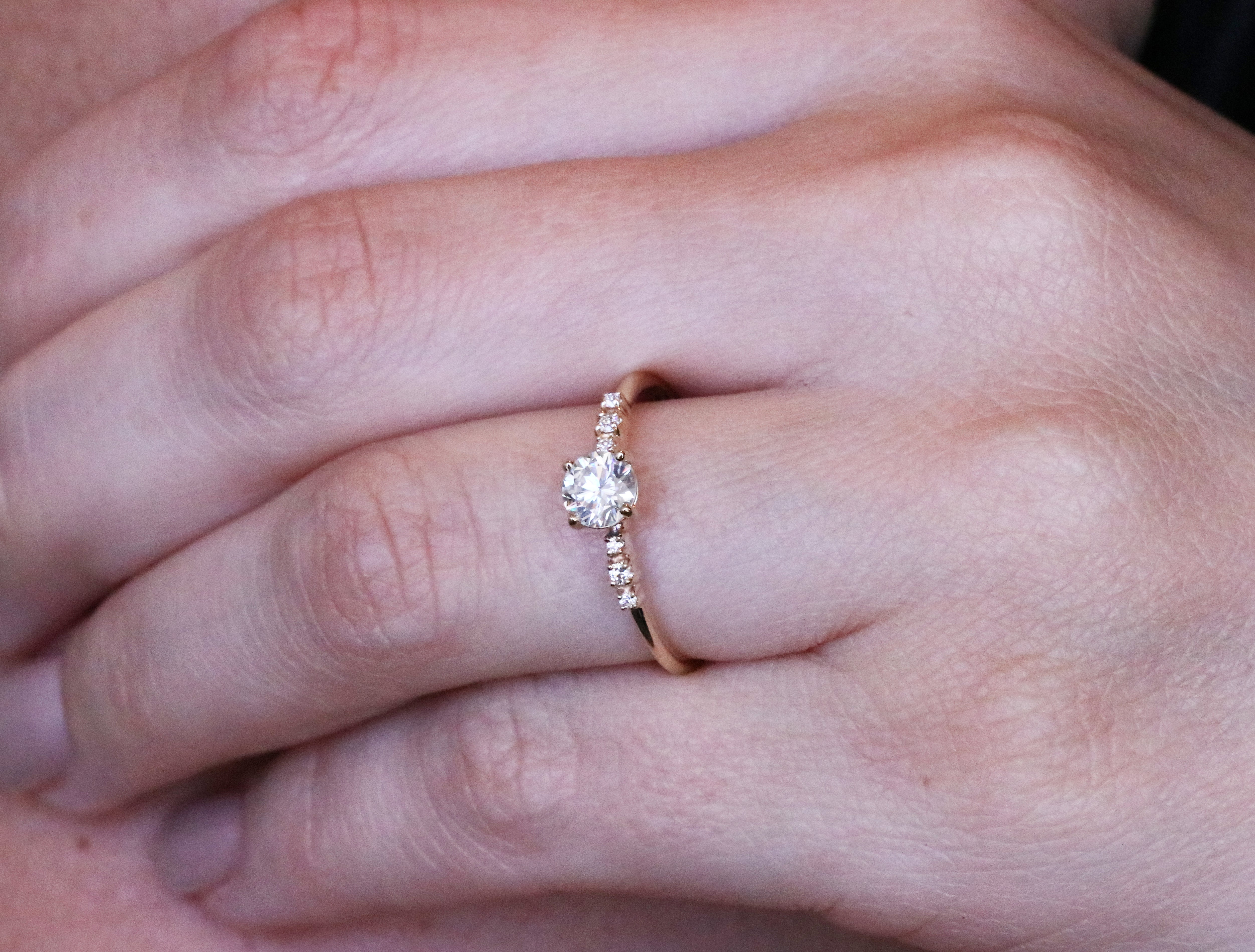 Breanna II | sapphire & diamonds