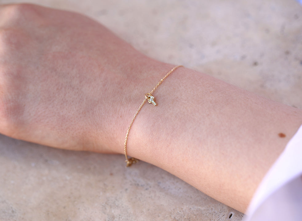 Mini Key Bracelet II | birthstone