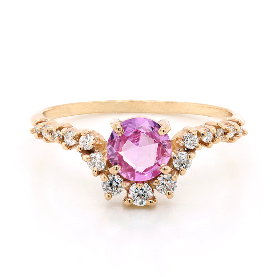 Genevieve II | pink sapphire & diamonds