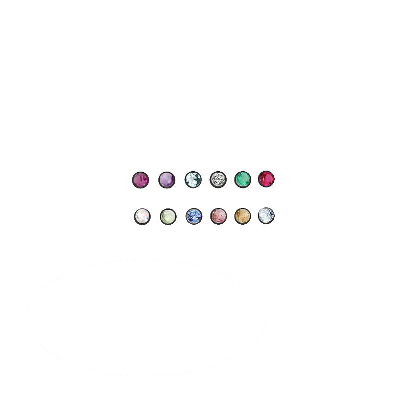 Birthstone & Double Letter necklace