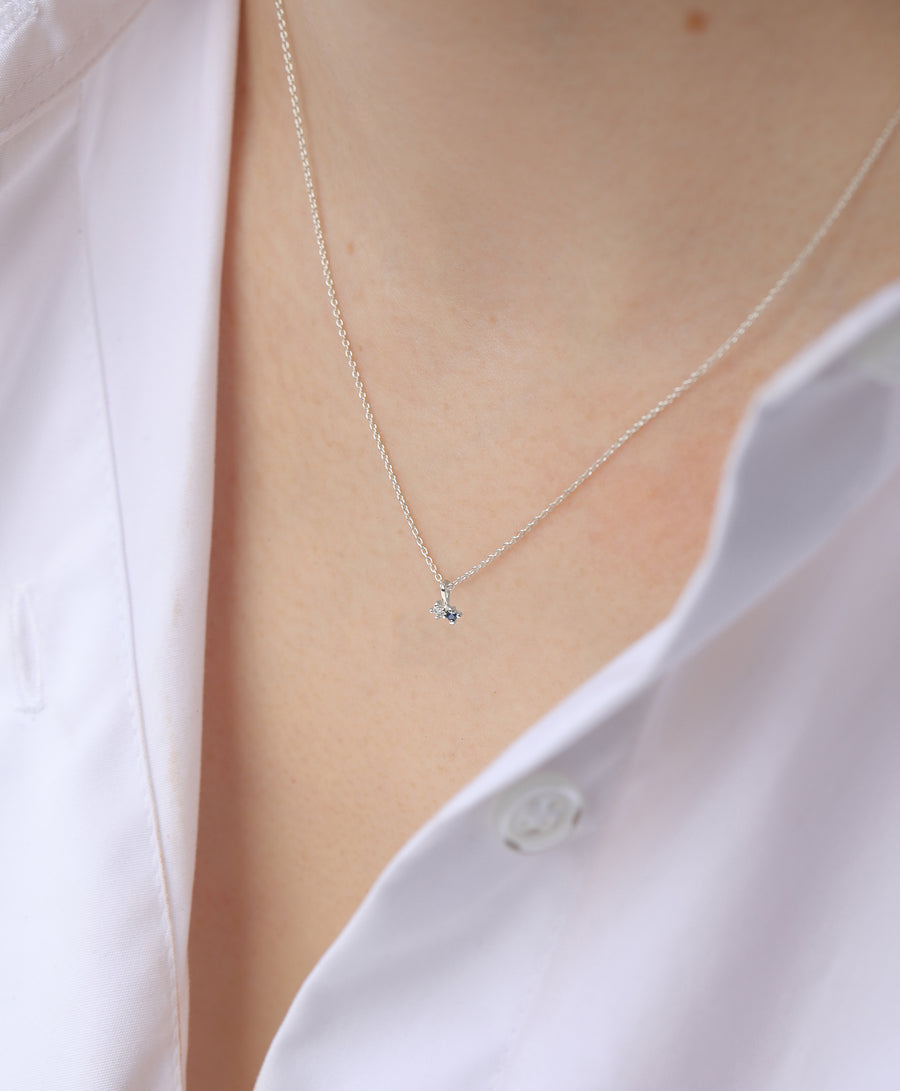 Twin Birthstone necklace II – HLSK