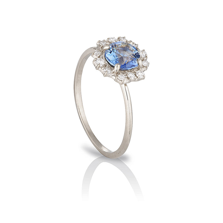 Annalise | blue sapphire & diamonds