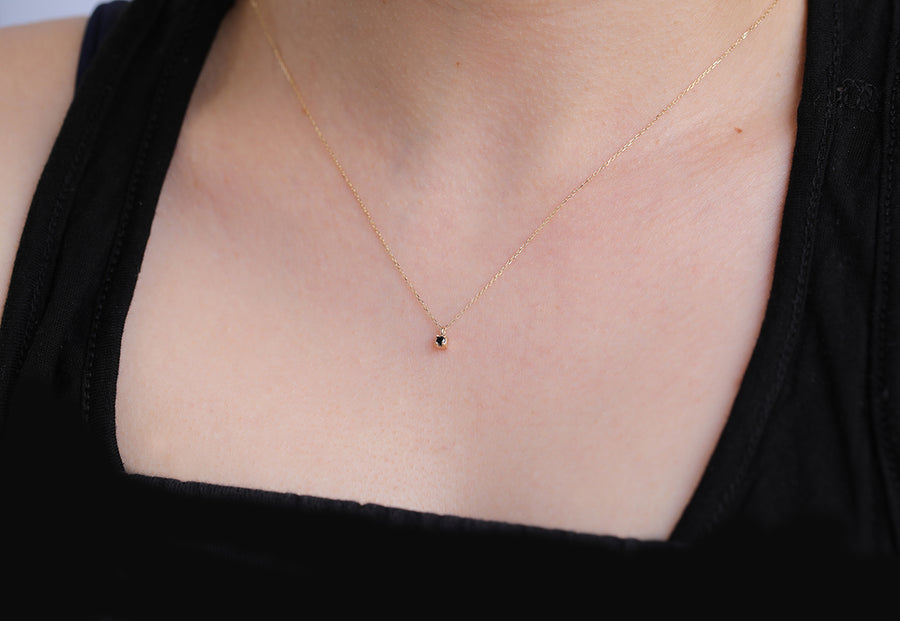 Faye necklace II | black diamond