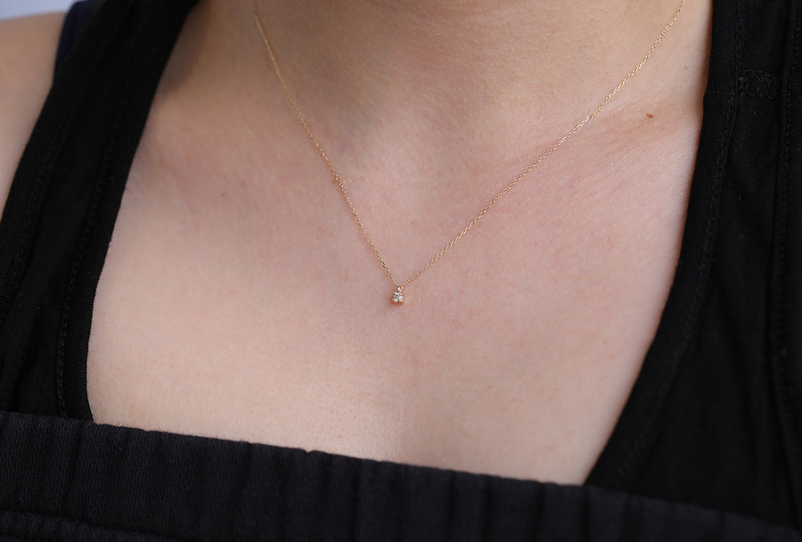 Faye necklace II | white diamond