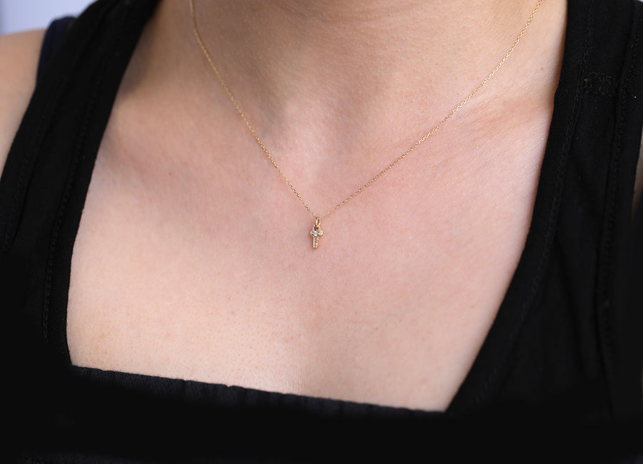 Mini Key Necklace II | birthstone