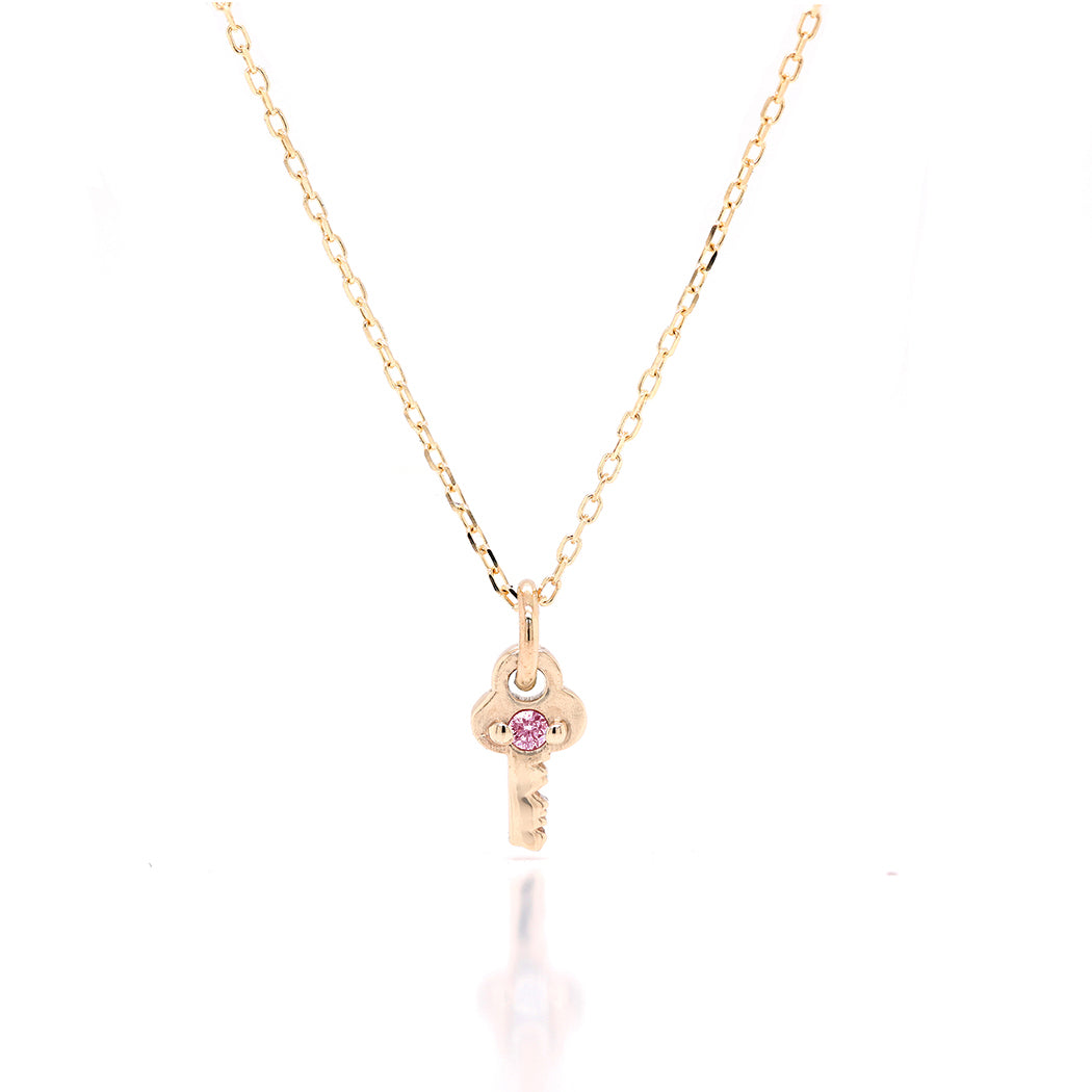 Mini Key Necklace II | birthstone