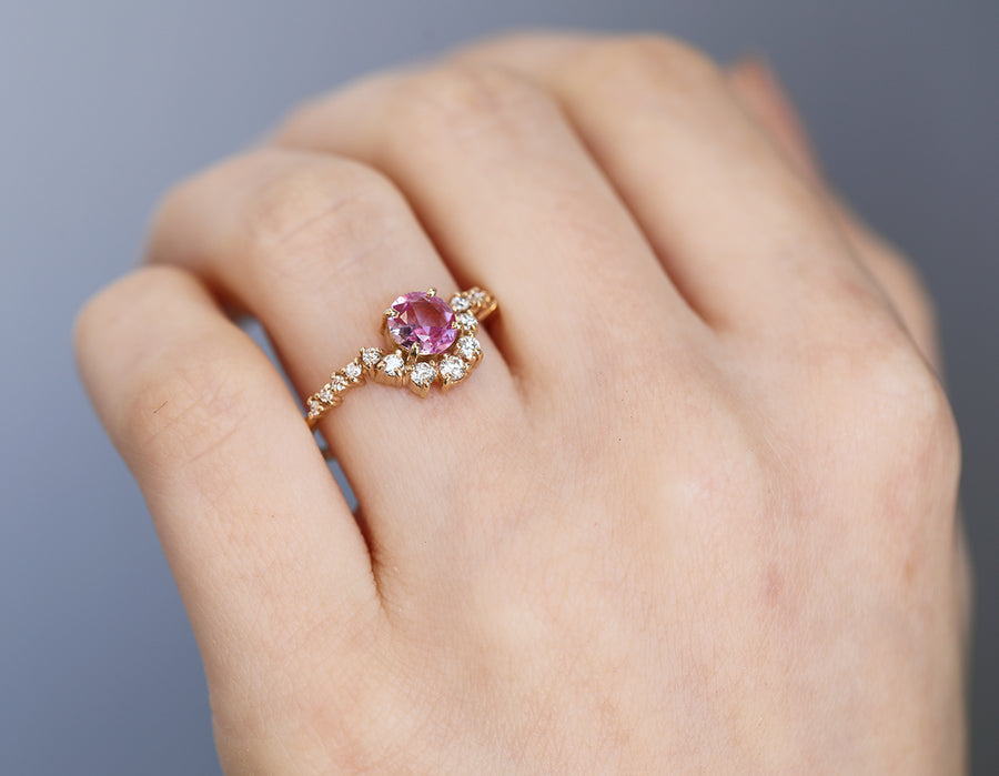 Genevieve II | pink sapphire & diamonds