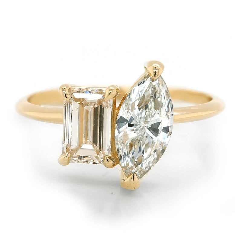 Toi et Moi ring | diamonds 1.99ct